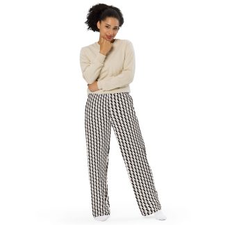 Right Foot Out All-over small print unisex wide-leg pants